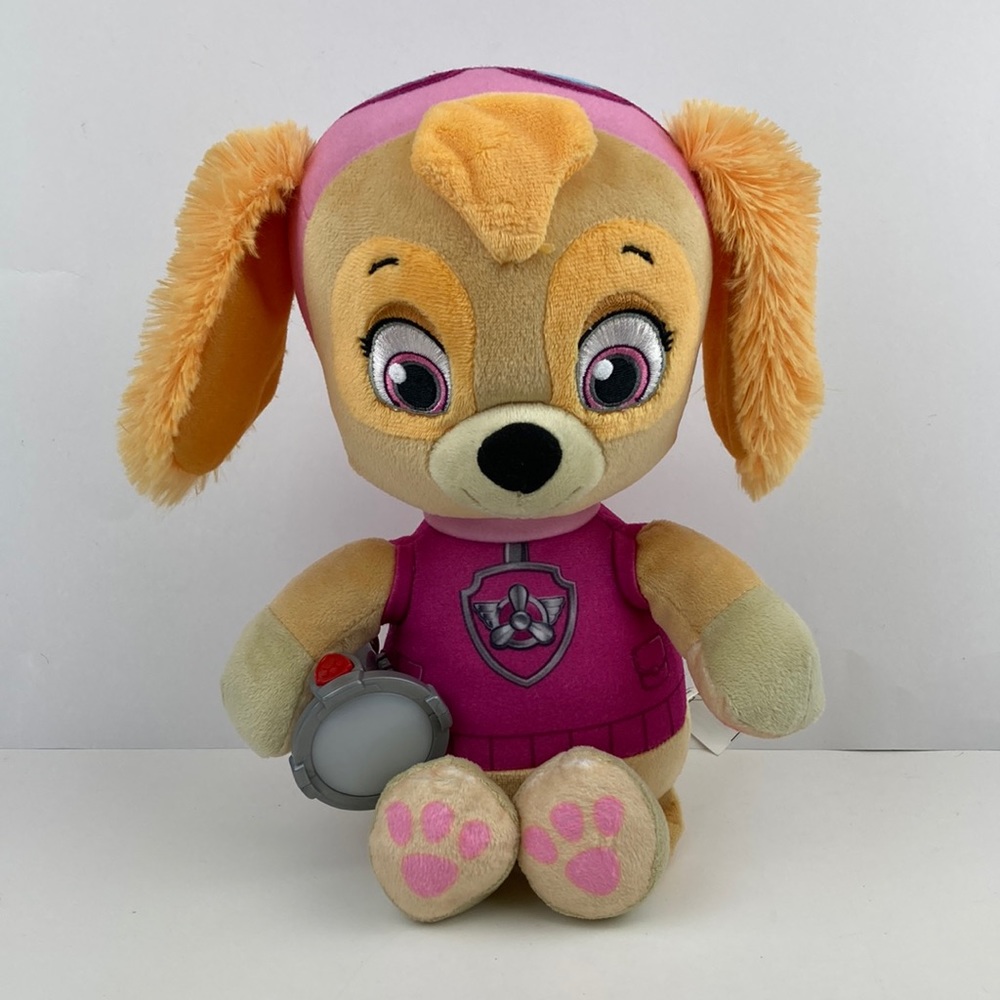 Spin Master Paw Patrol Snuggle Up Skye Plush Stuffed Toy 12” Talks w/ Flashlight